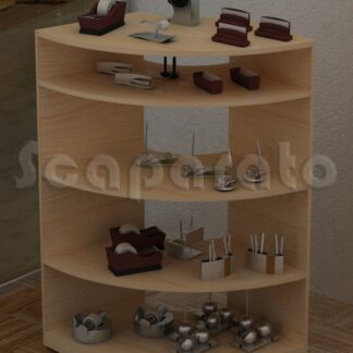 Exhibidor semicircular