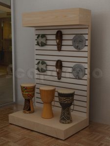 Exhibidor de pared con exhibipanel