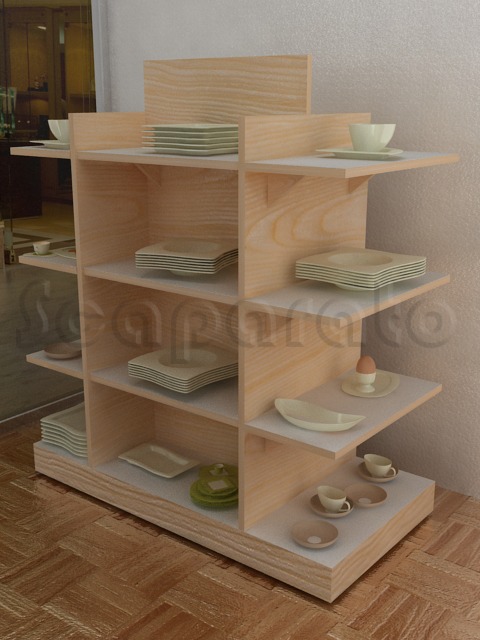 GONDOLA SHELVING UNIT FOR CENTRAL AREA EX24. - Image 2