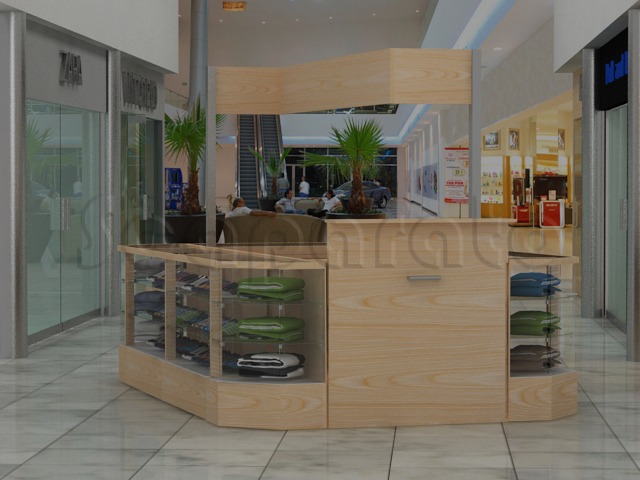 RETAIL KIOSK WITH COUNTER SHOWCASES IS16. - Image 2
