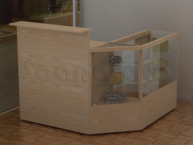 Mostrador modular en L