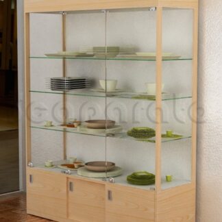 vitrina con cajones