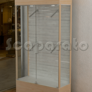 vitrina mostrador de madera