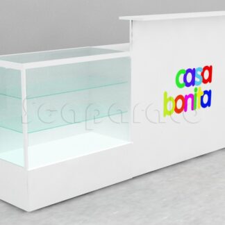 Mostrador de Cobro con Vitrina