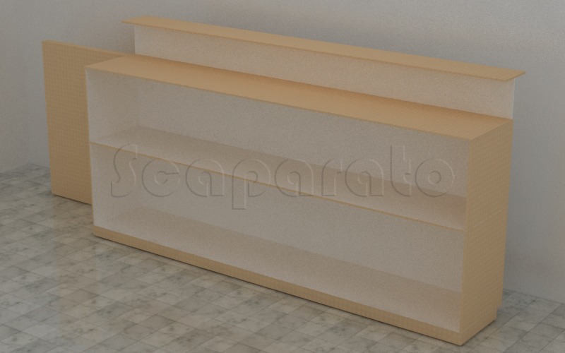Mostrador con puerta