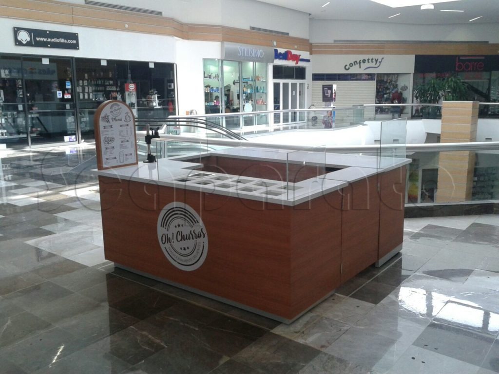 isla para venta de churros