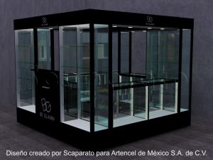 isla de venta para artículos