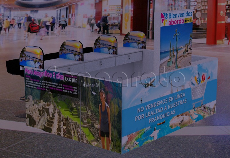 isla de atención al cliente