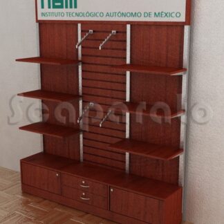 Exhibidor comercial de repisas