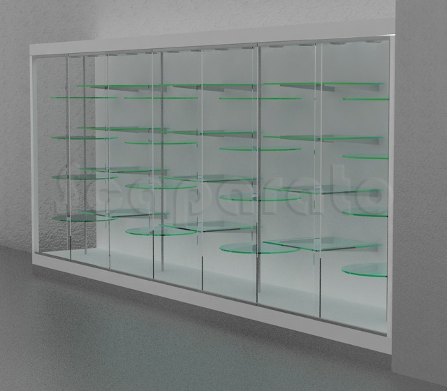 showcase wall with shelves