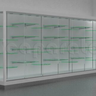 Vitrina de cristal de pared