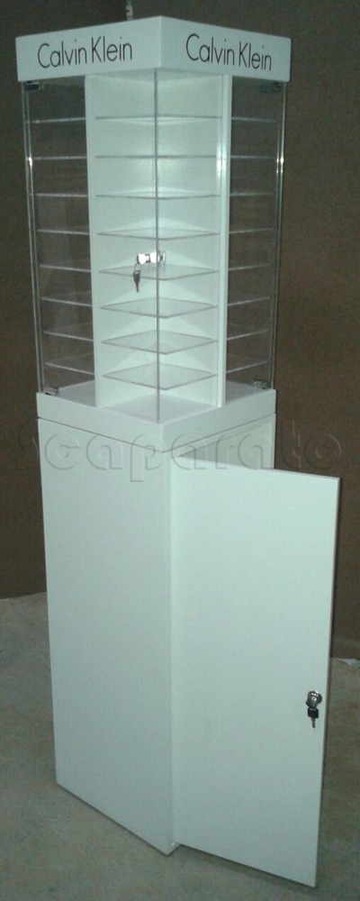 Calvin Klein frames acrylic display cases