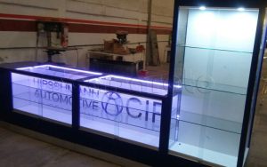 Vitrina con luz