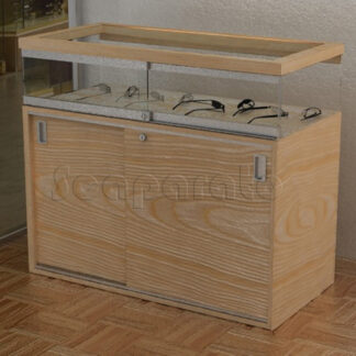 Vitrina con puertas corredizas