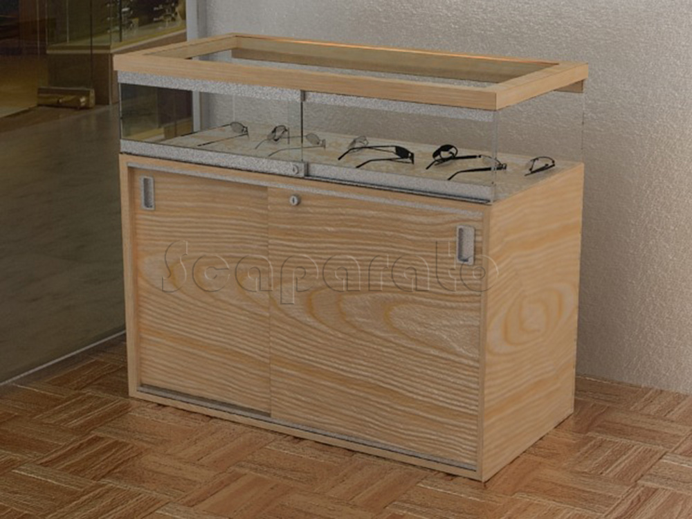 Vitrina con puertas corredizas