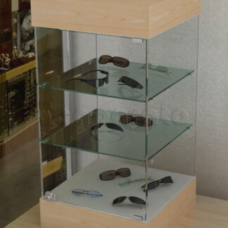 Vitrina cuadrada de mesa