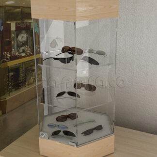 Vitrina de cristal de mesa