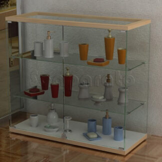 Vitrina mostrador con repisas
