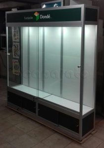 Vitrina de pared de aluminio