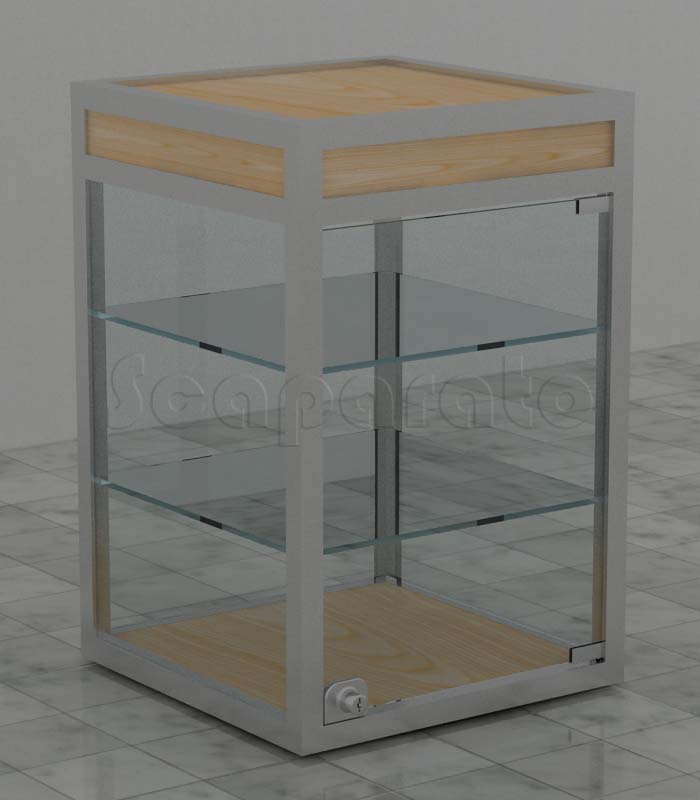 Vitrinas de mesa de aluminio