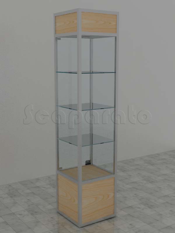 Vitrinas de torre de aluminio
