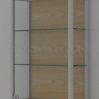 Wall mounted aluminum showcase