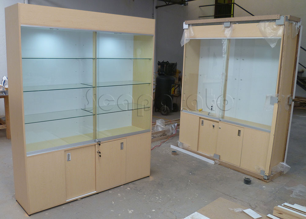 vitrinas de madera para comedor modernas