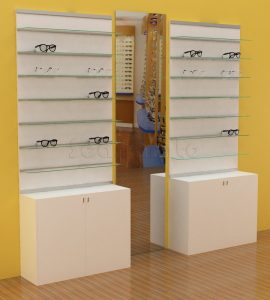 Exhibidor de lentes de pared