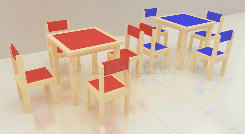 Muebles para jardin de niños