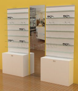 Exhibidor de lentes de pared