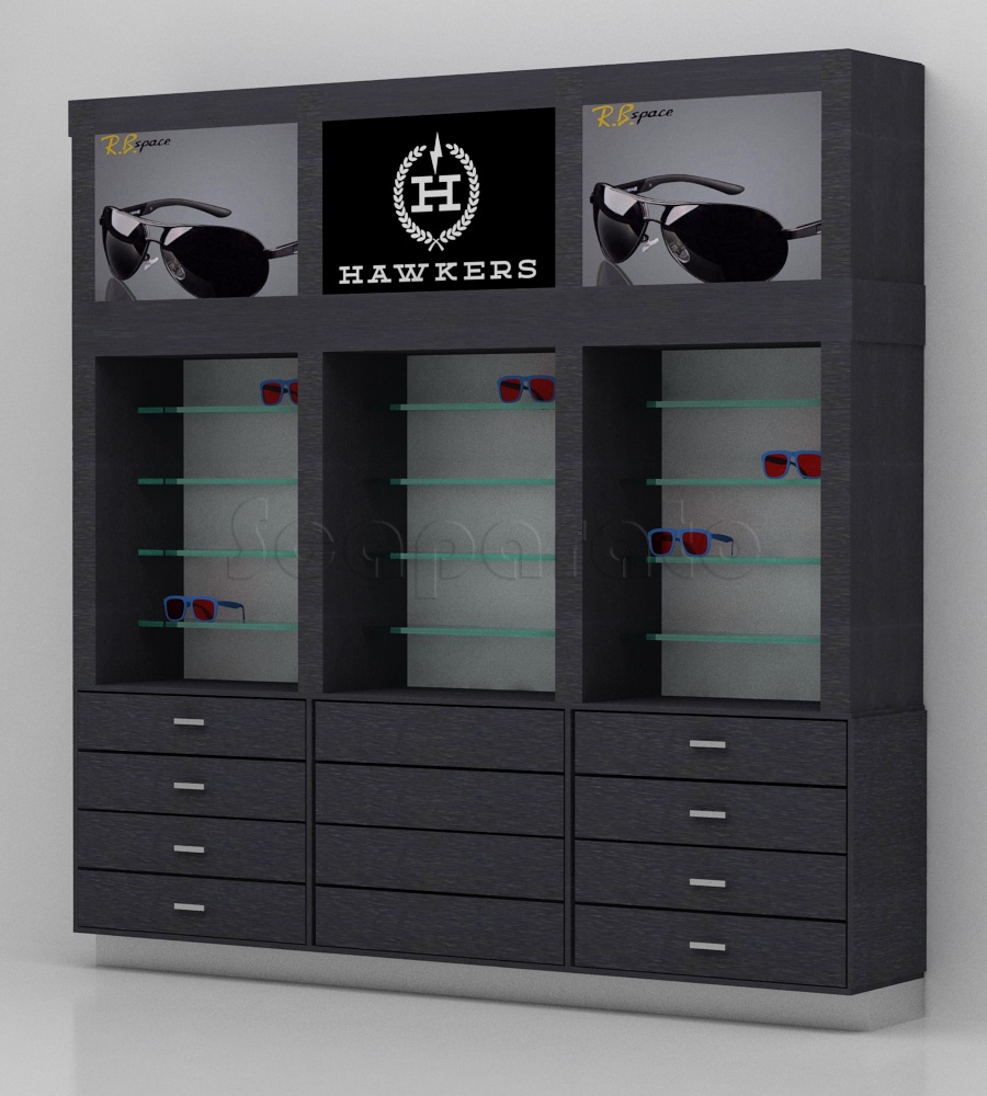 Exhibidores de anteojos para opticas