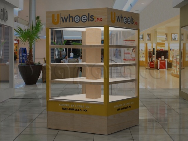muebles para mostrar productos en cancun