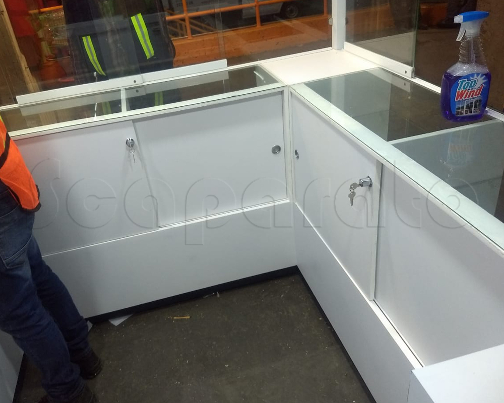 muebles para islas comerciales en La paz