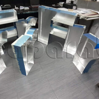 letras 3d con luz