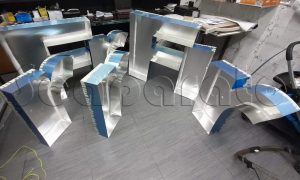letras 3d aluminio precio