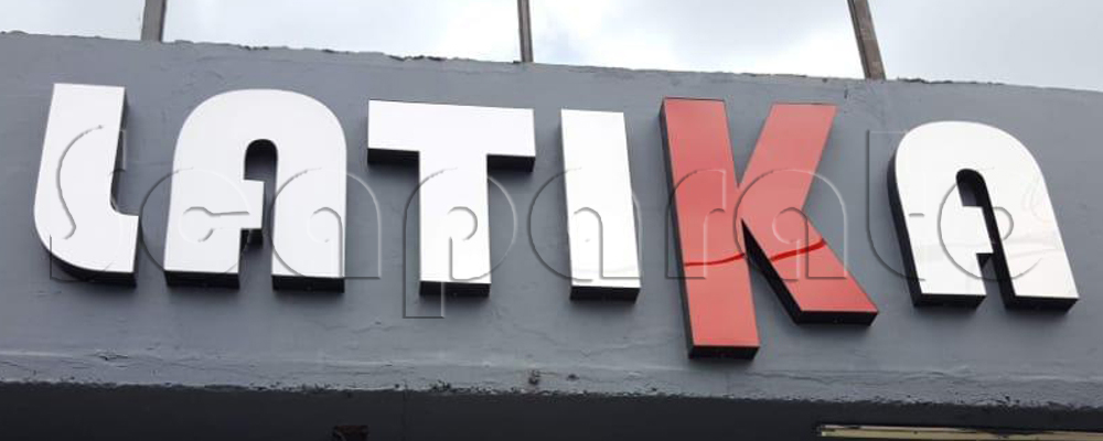 letrero letras 3d