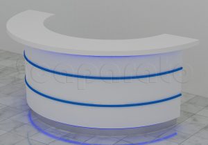 Mostrador semi circular