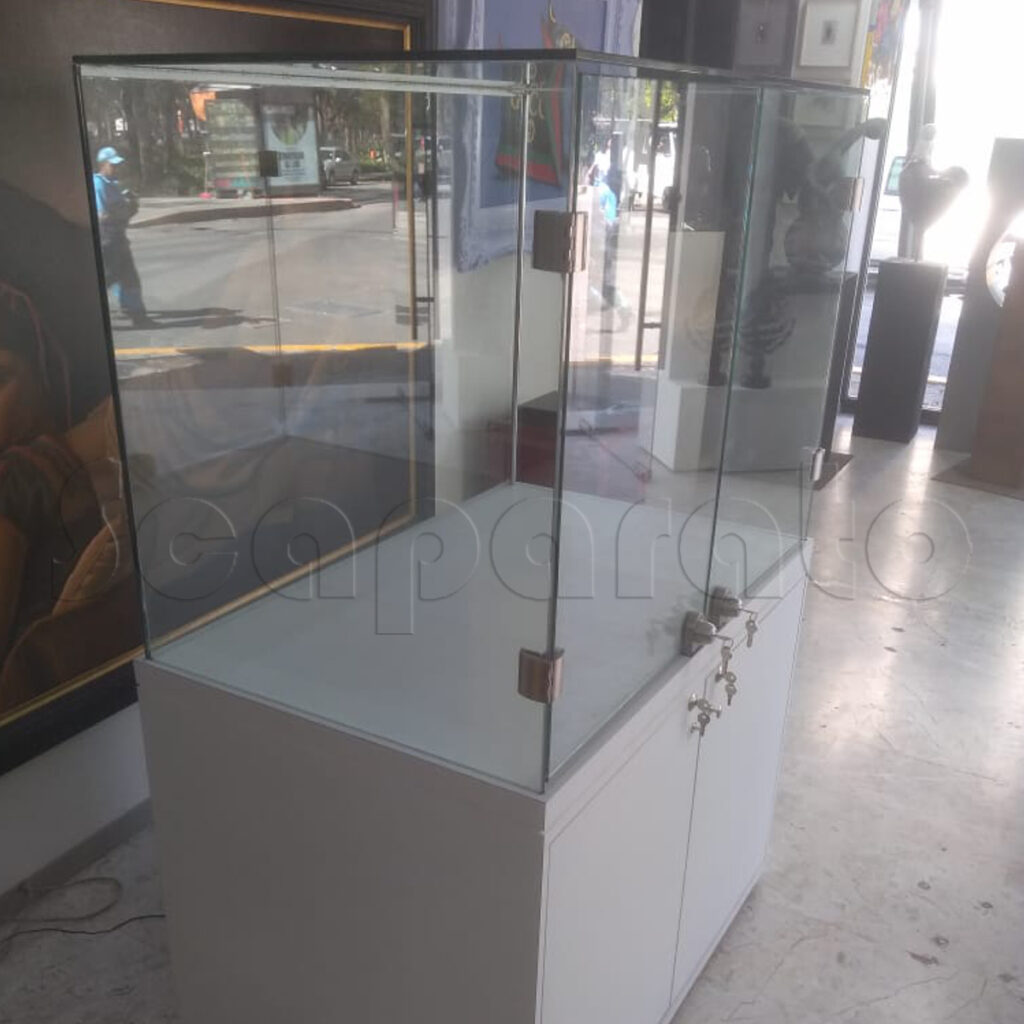 Vitrina capelo de esculturas